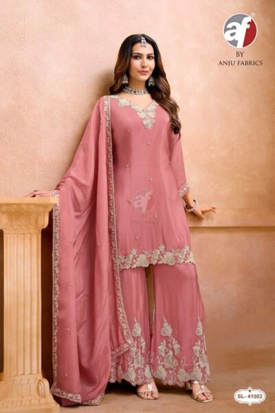 ANJU FABRICS SL 41024 DESIGNER KURTI PALAZZO SET