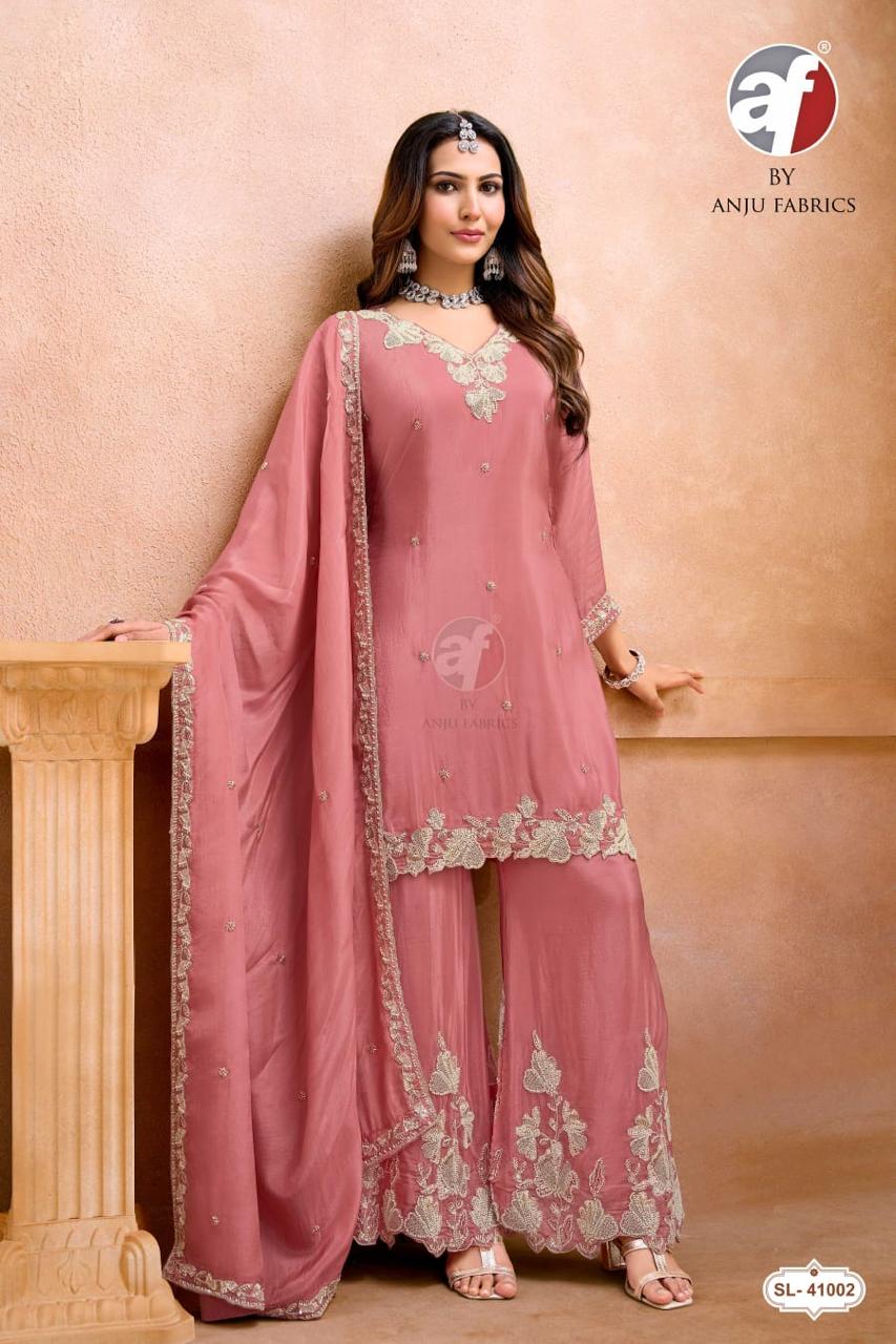 ANJU FABRICS SL 41024 DESIGNER KURTI PALAZZO SET
