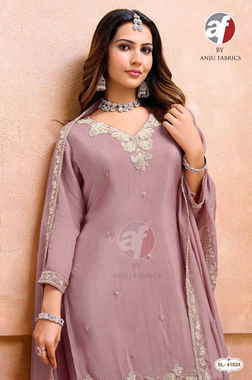 ANJU FABRICS SL 41024 DESIGNER KURTI PALAZZO SET