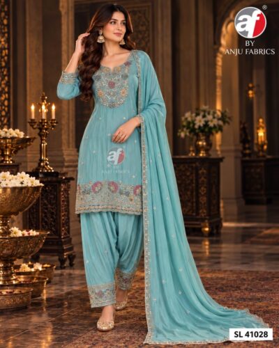 ANJU FABRICS SL 41029 FANCY FARSHI SALWAR SET