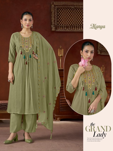 AT MANIYA SOFT MULL CHANDERI HANDWORK SALWAR