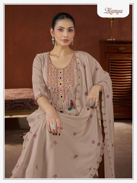 AT MANIYA SOFT MULL CHANDERI HANDWORK SALWAR