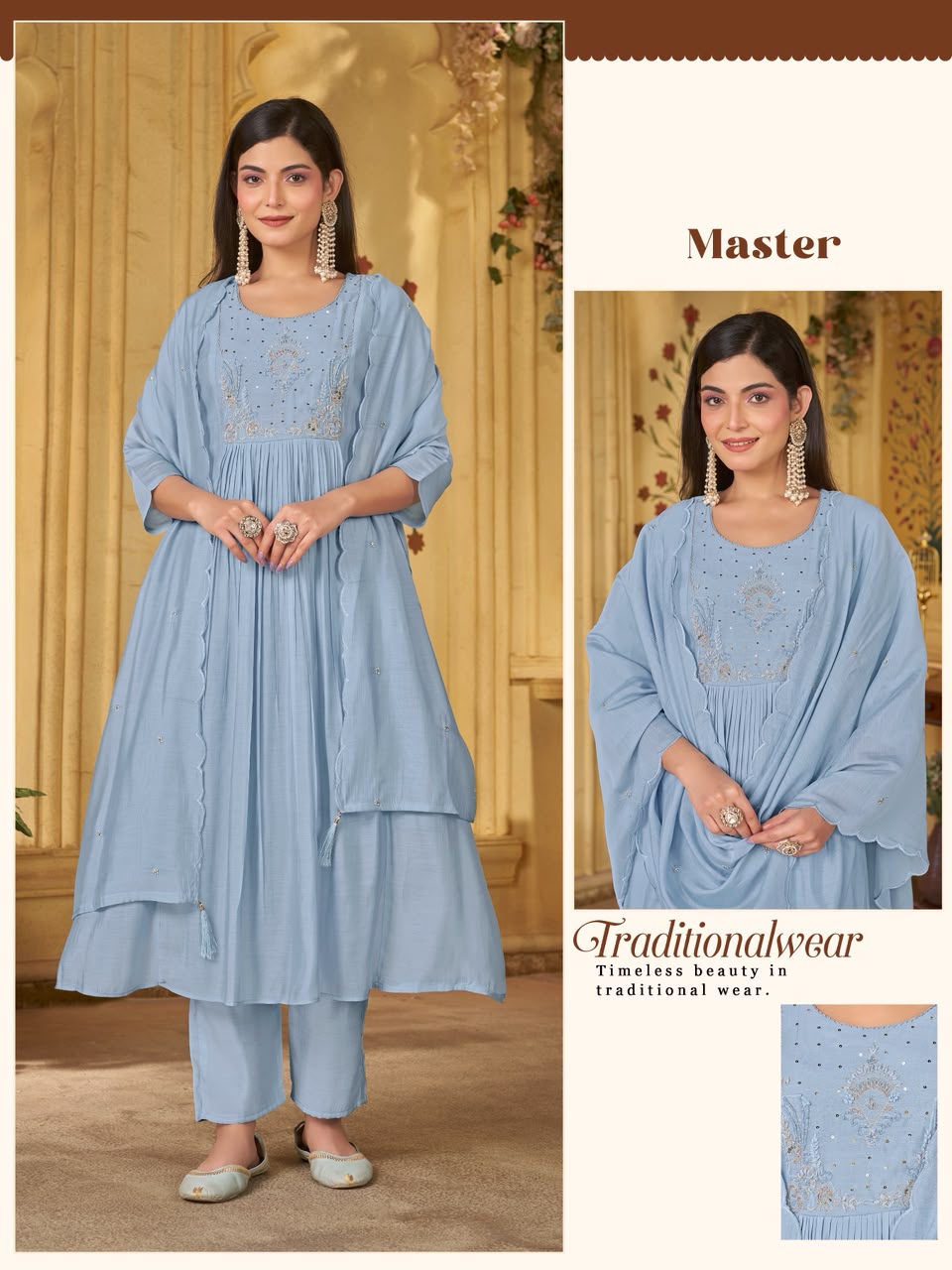 AT MASTER HANDWORK THREE PIECE SET IN COMBO