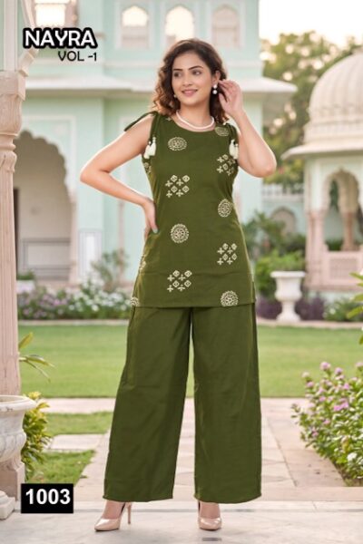 BG DHABU COTTON CO ORD SET IN WHOLESALE