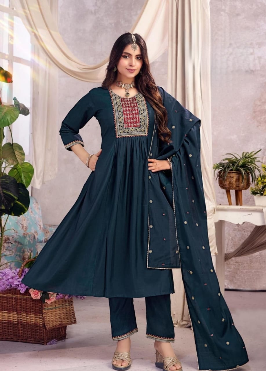 DESIGNER THREE PIECE EMBROIDERED COLLECTION
