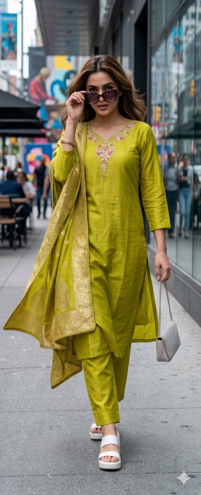 DESIGNER THREE PIECE READYMADE SET IN WHOLESALE