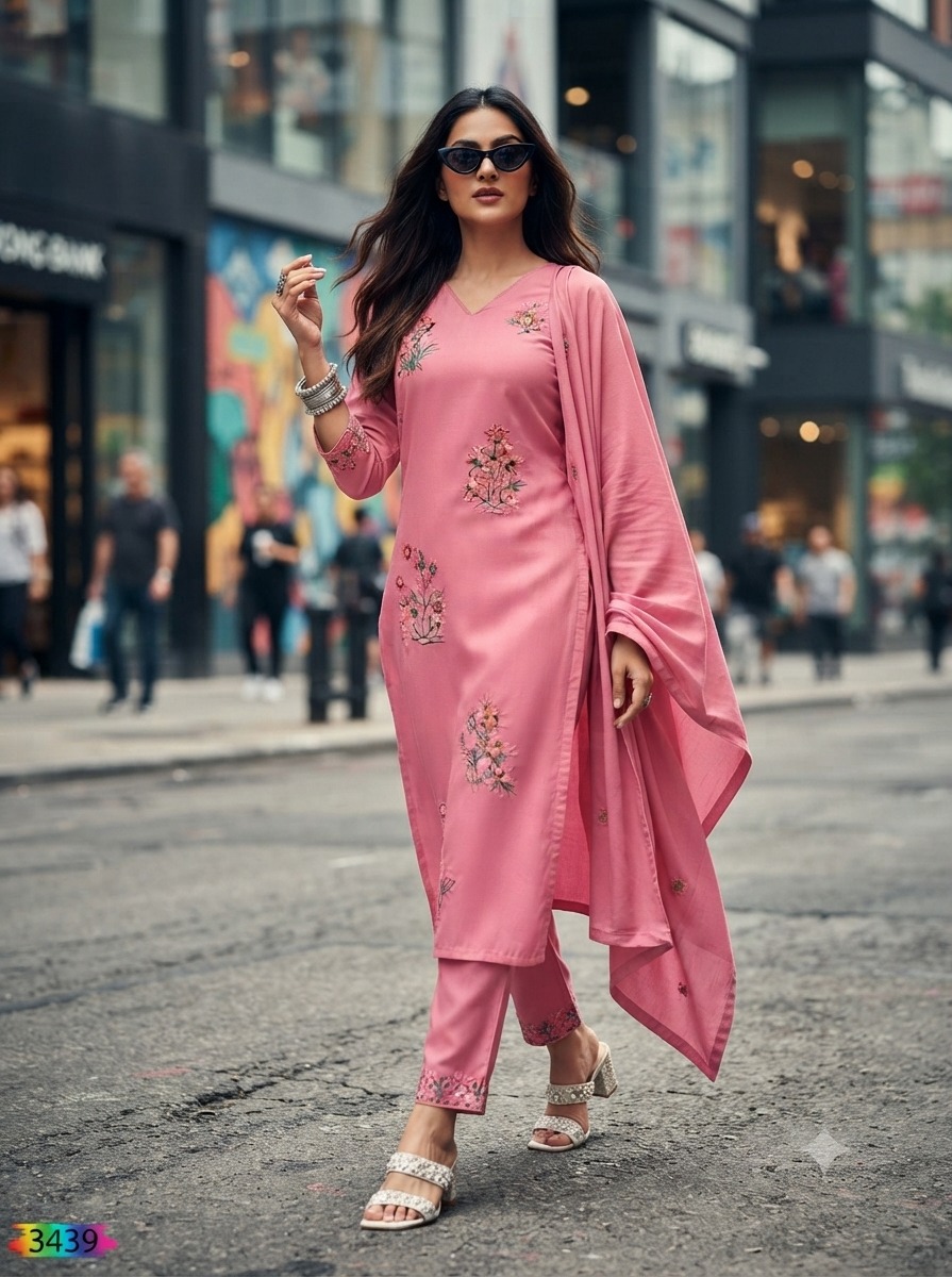 FANCY DESIGNER THREE PIECE SET IN WHOLESALE