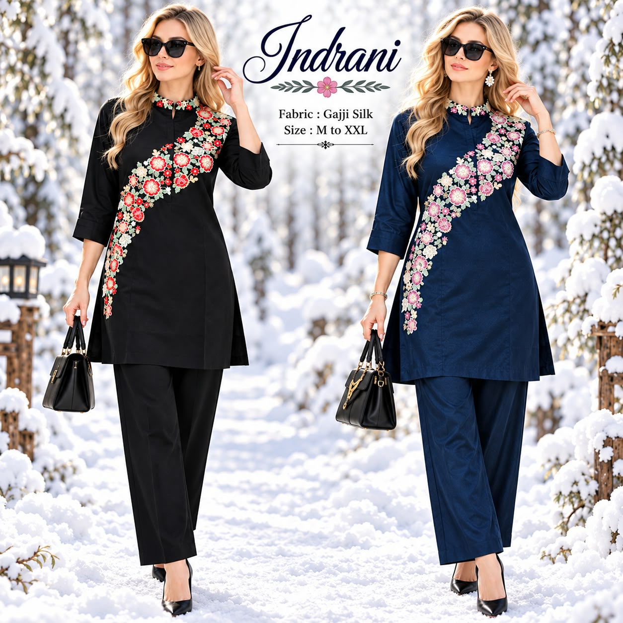 FANCY HANDWORK CO ORD SET COMBO IN WHOLESALE