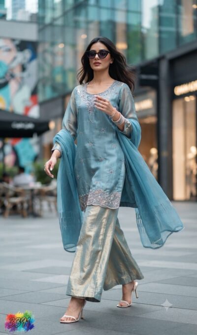 FANCY THREE PIECE READYMADE COLLECTION SURAT