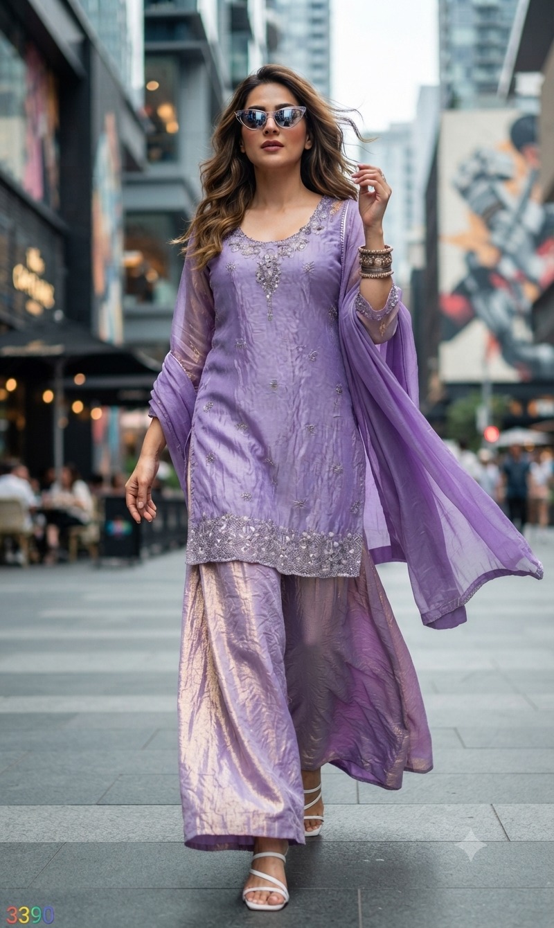 FANCY THREE PIECE READYMADE COLLECTION SURAT