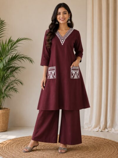 FF RAYON EMBROIDERED CO ORD SET COMBO WHOLESALE
