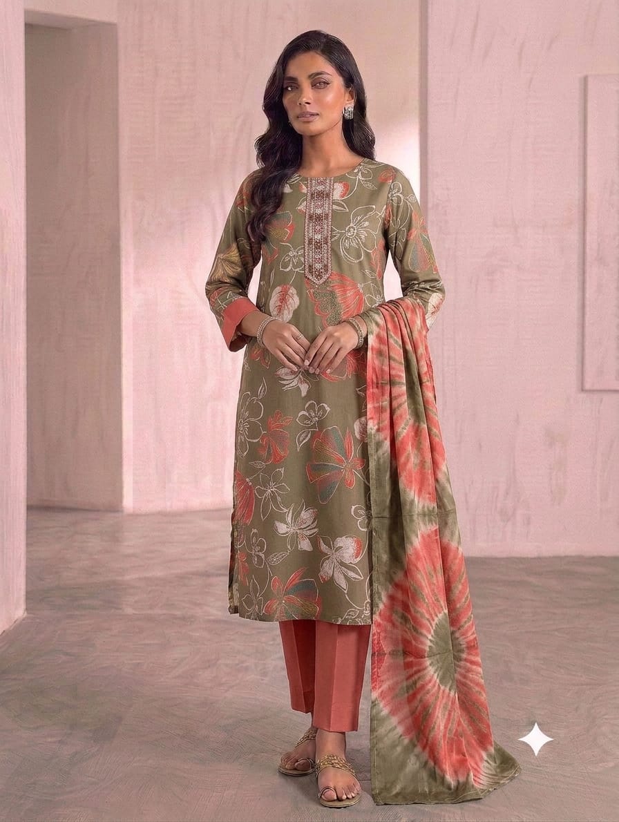 FF VATICAN PRINTED THREE PIECE COMBO SET