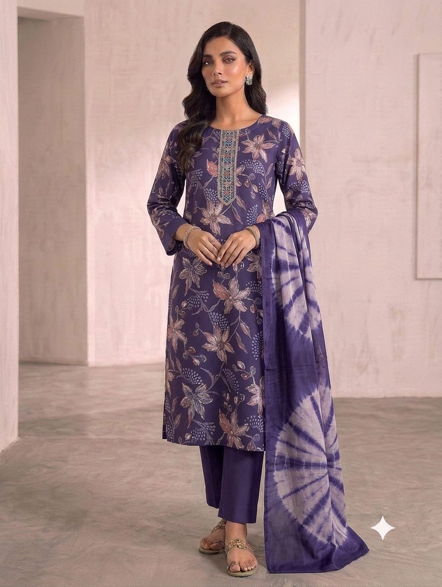 FF VATICAN PRINTED THREE PIECE COMBO SET