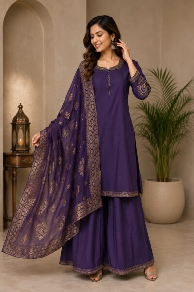 GJ PREMIUM ROMAN WITH WORK THREE PIECE SET
