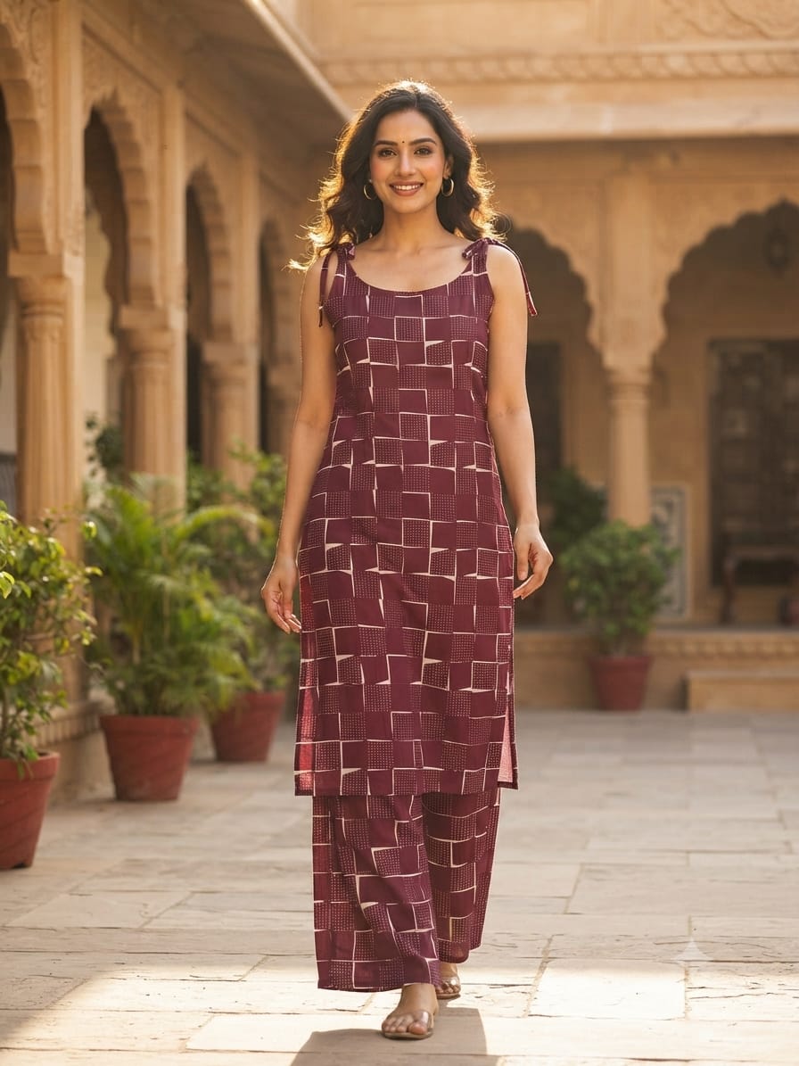 GJ RAYON PRINTED CO ORD SET COMBO IN WHOLESALE