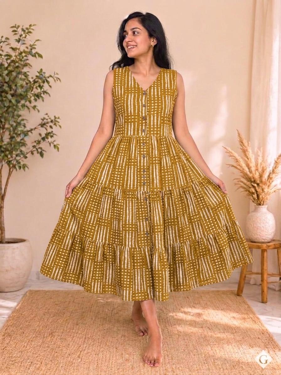 GS COTTON PRINTED MIDI COMBO SET IN WHOLESALE