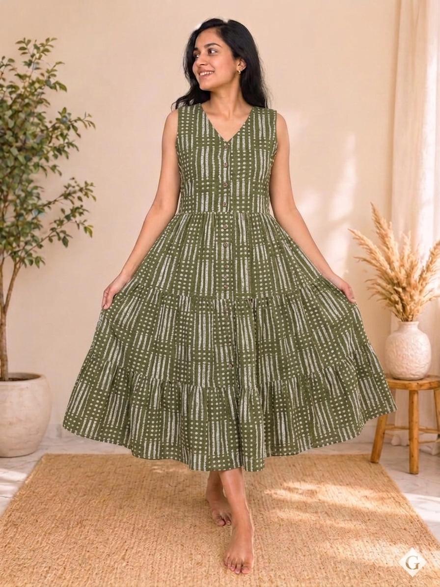 GS COTTON PRINTED MIDI COMBO SET IN WHOLESALE