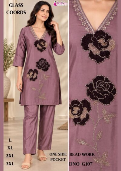 KASHIDAA GLASS CO ORD SET IN WHOLESALE
