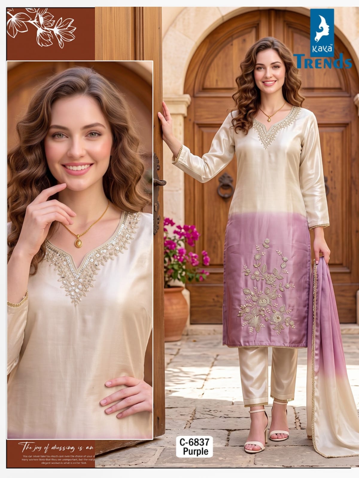 KAYA D NO 6837 BEATS WORK THREE PIECE WHOLESALE