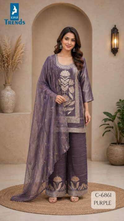 KAYA D NO 6861 READYMADE SUIT COMBO WHOLESALE