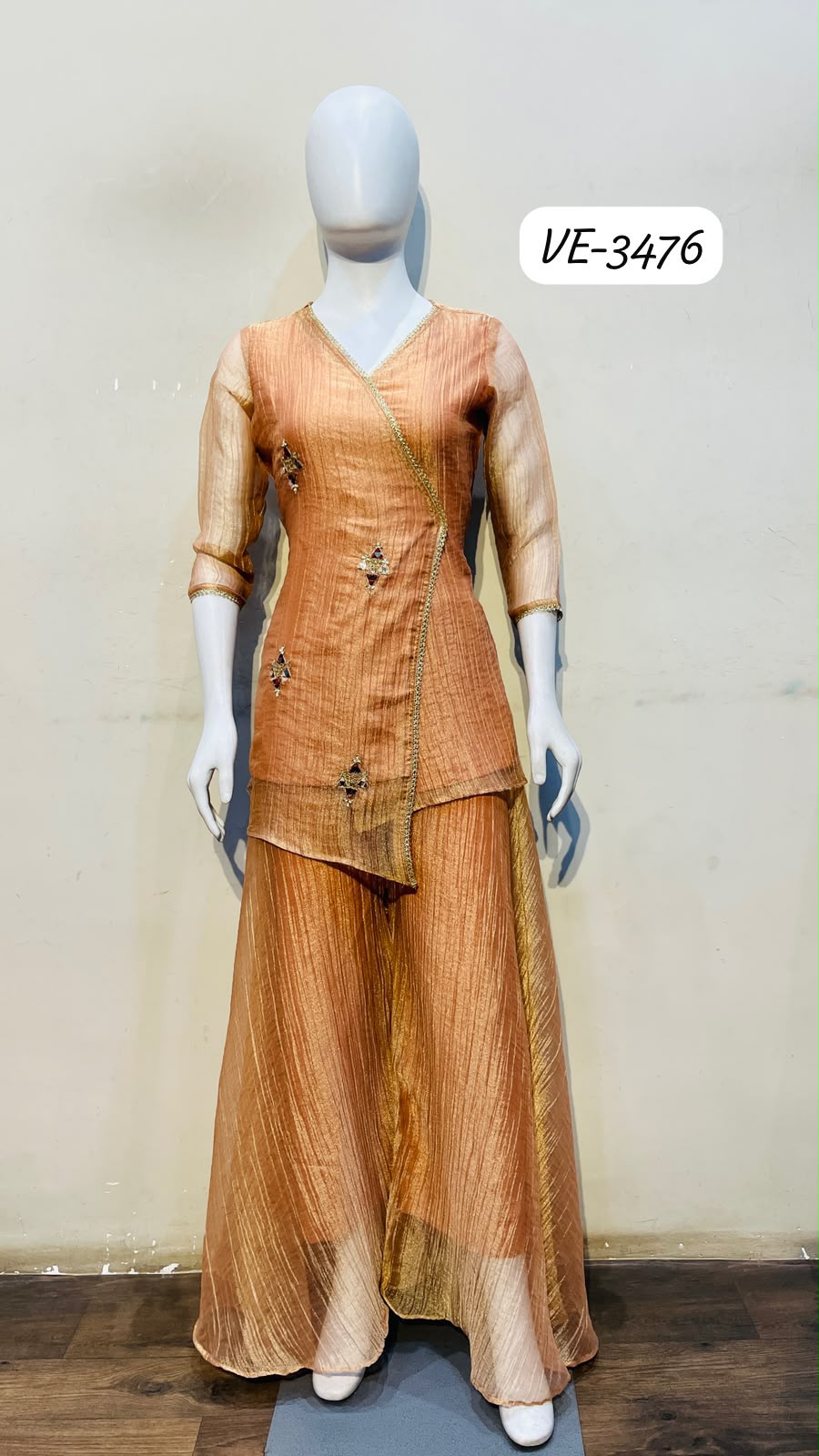 LADIES FLAVOUR 3476 TO 3478 SALSA HANDWORK KURTI