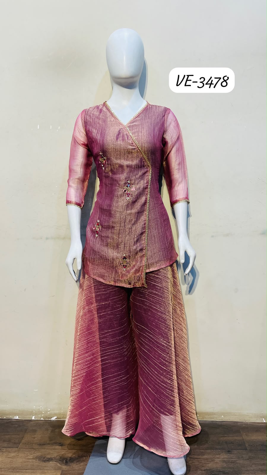 LADIES FLAVOUR 3476 TO 3478 SALSA HANDWORK KURTI