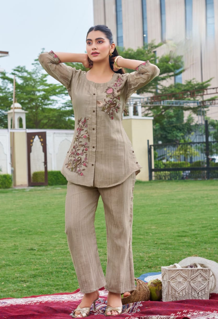 LATEST SALSA HEAVY WORK CO ORD SET WHOLESALE