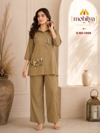 MOHILYA 1008 CHIFFON STYLISH CO ORD SET WHOLESALE