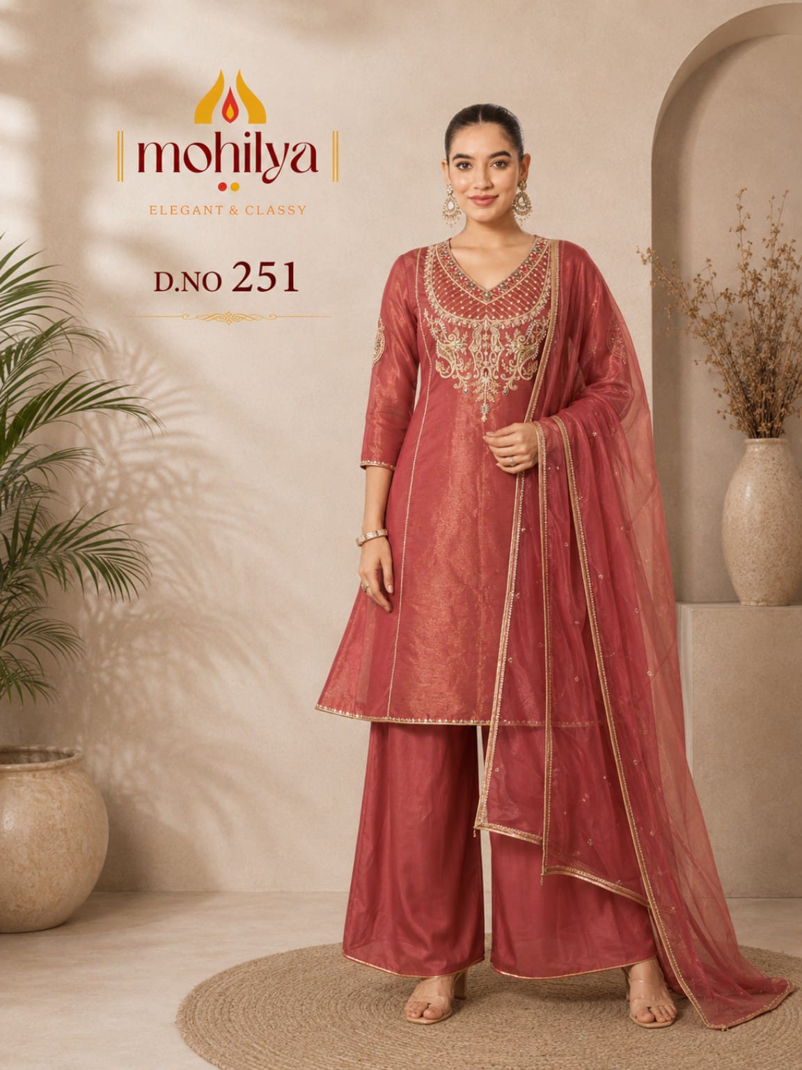 MOHILYA 251 MAL SHIMMER FANCY ETHNIC WEAR WHOLESALE