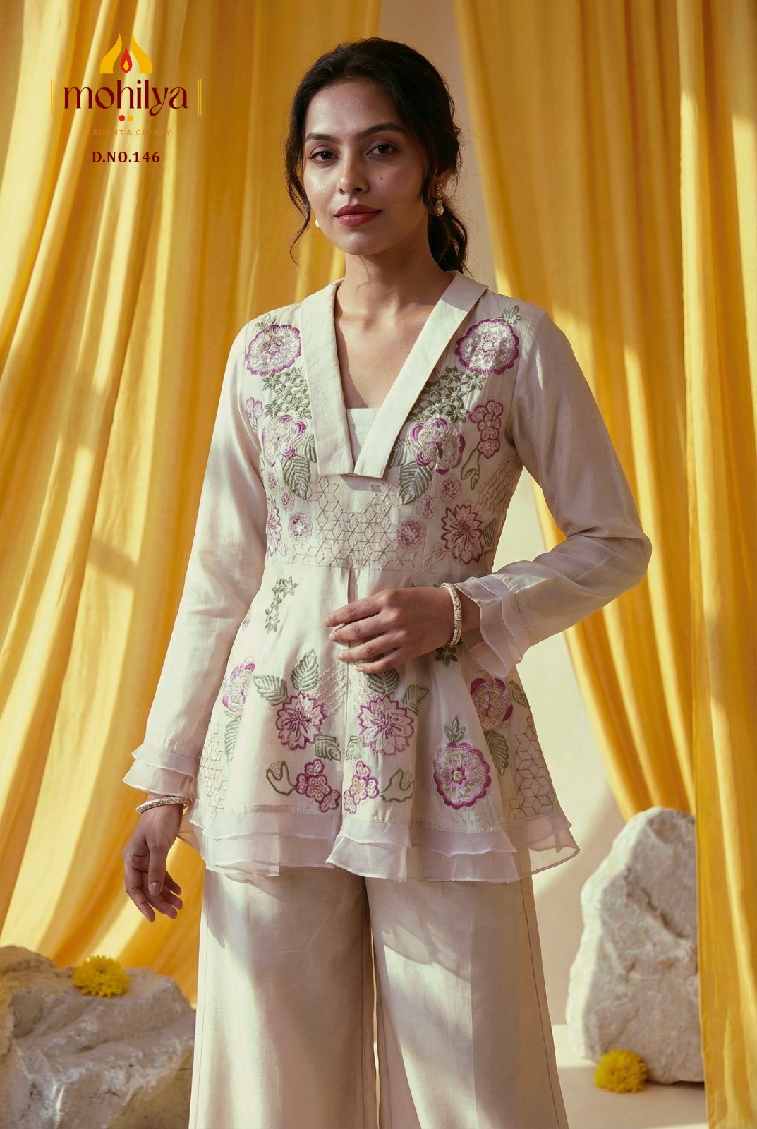 MOHILYA D NO 146 FANCY CO ORD SET IN WHOLESALE