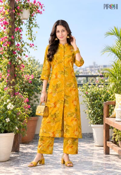 PIROHI KIMORA PRINTED TWO PIECE SET IN WHOLESALE