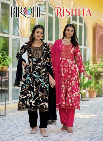 PIROHI RISHITA REYON ANARKALI COCEPT IN WHOLESALE