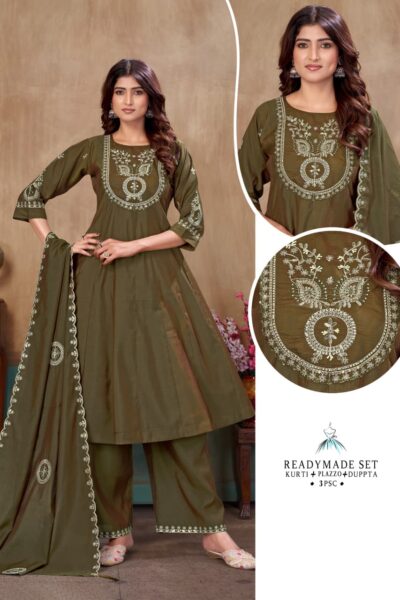 SINHAN D NO 142 HANDWORK READYMADE KURTI SET