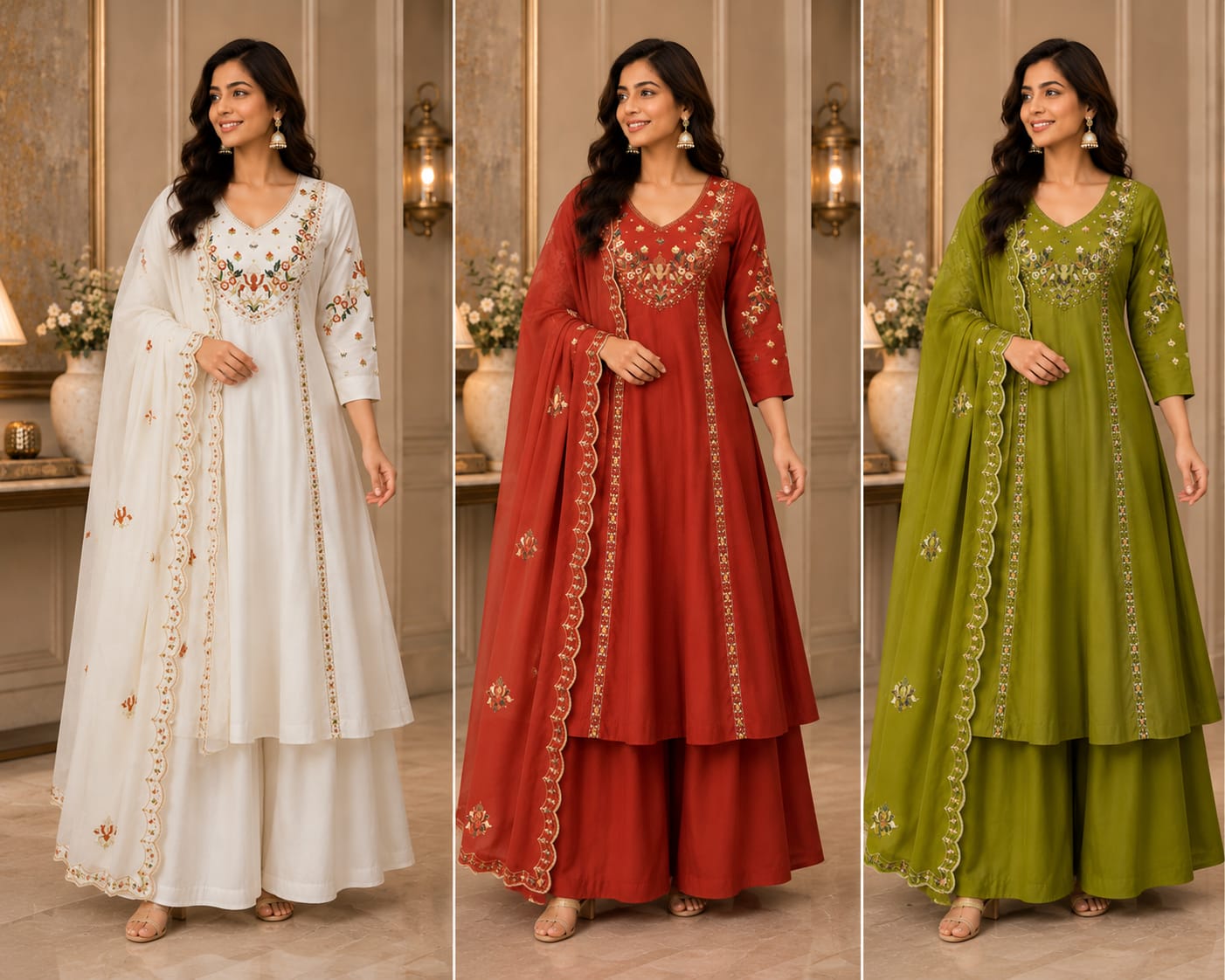 SJ ROMAN SILK FANCY GOWN IN WHOLESALE PRICE