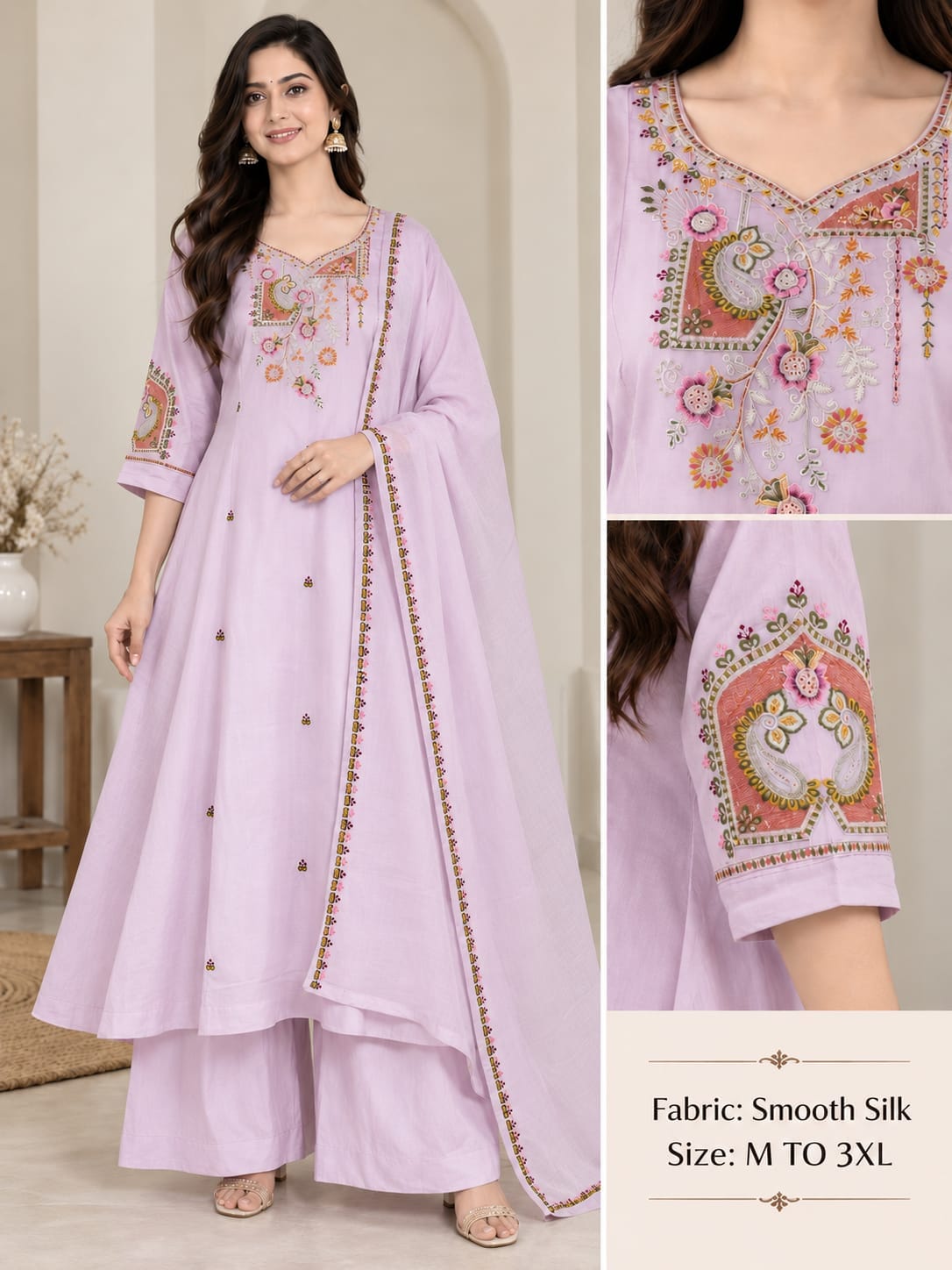 VKF THREE PIECE PLAZA PAIR STYLE KURTI IN WHOLESALE