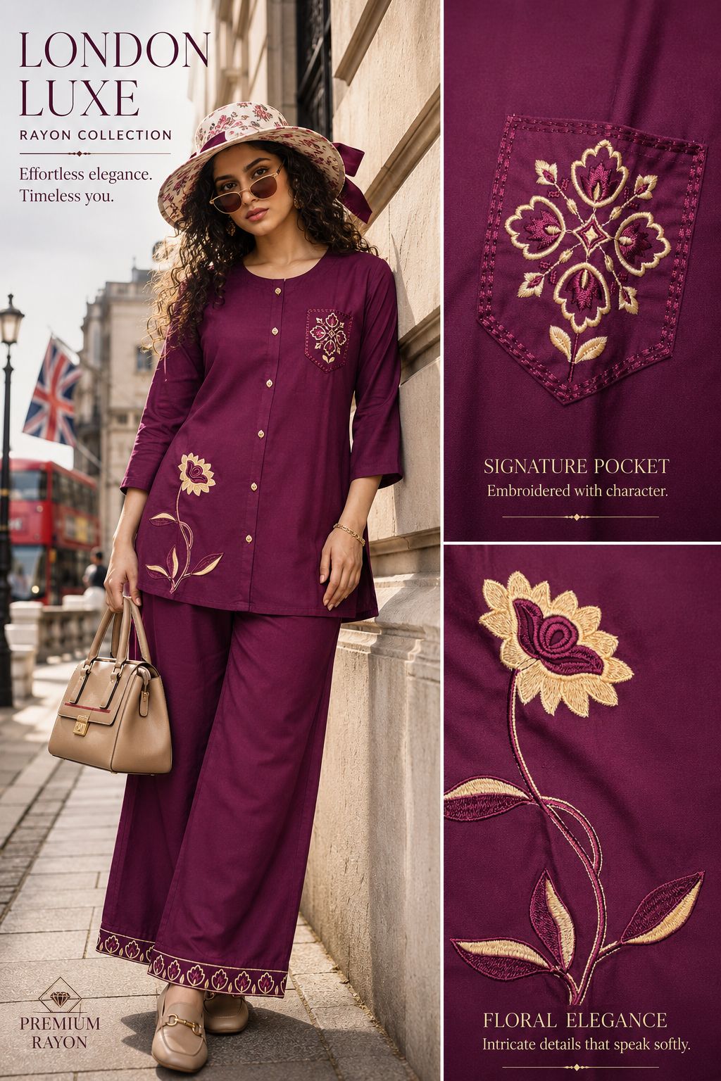 VOUCH KURTI PALAZZO SET COMBO IN WHOLESALE