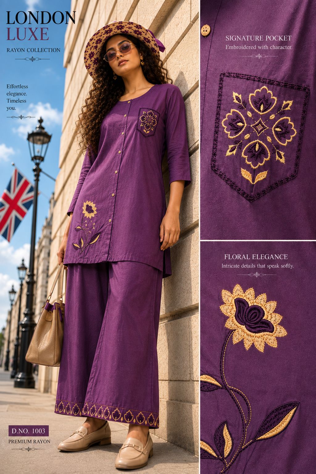 VOUCH KURTI PALAZZO SET COMBO IN WHOLESALE
