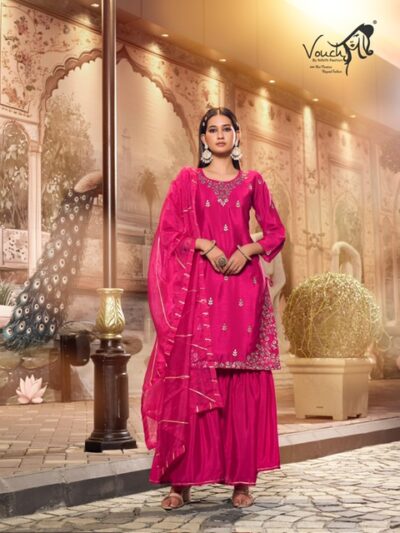 VOUCH PREMIUM THREE PIECE READYMADE KURTI