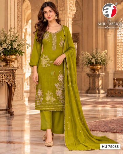 ANJU 75086 FANCY SILK THREE PIECE SET IN WHOLESALE