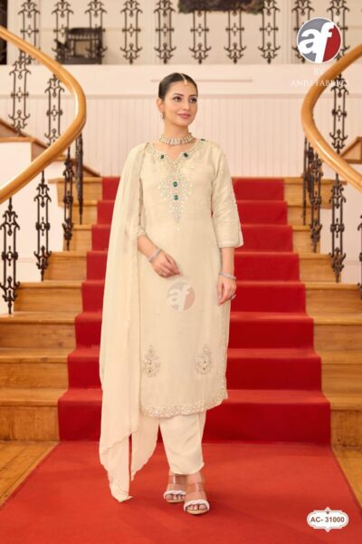ANJU FABRICS 31000 TISSUE SHIMMER THREE PIECE SET