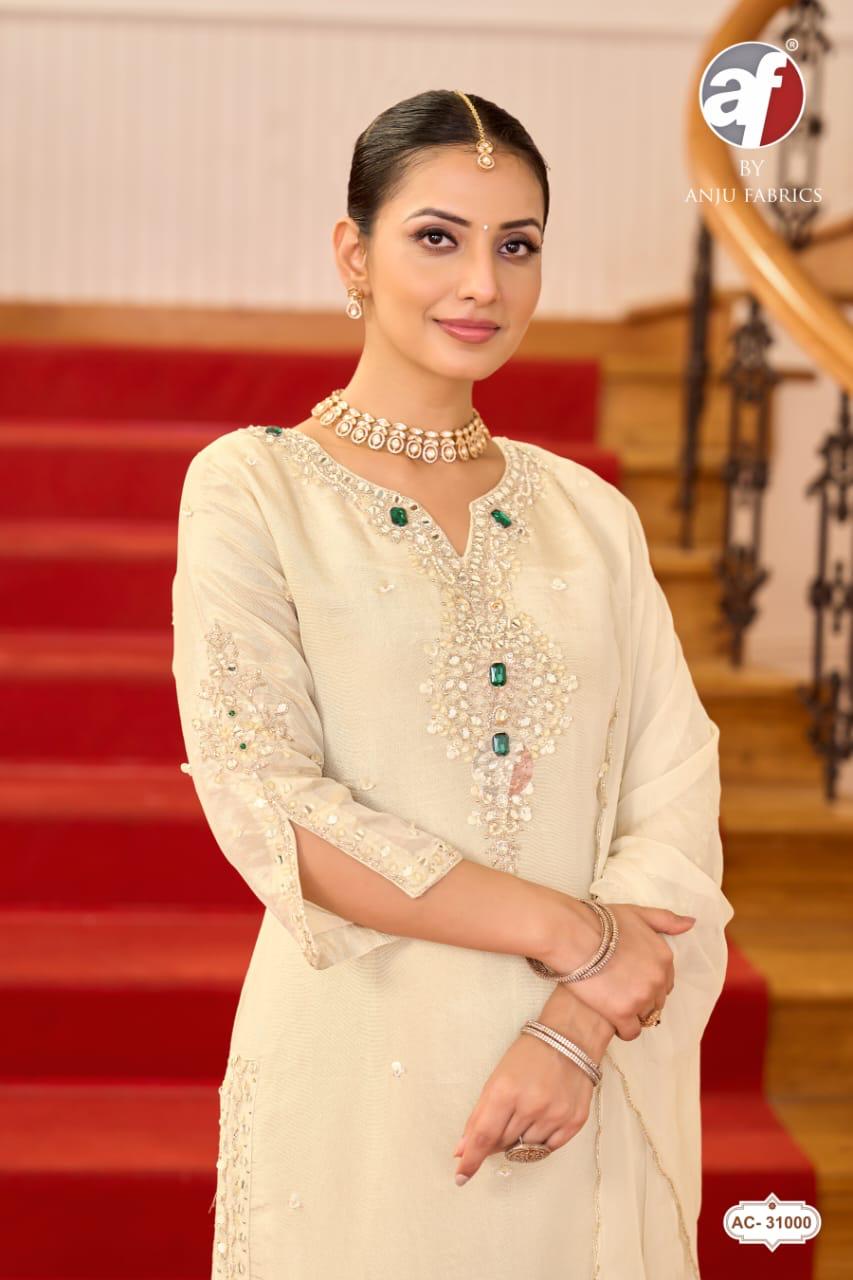 ANJU FABRICS 31000 TISSUE SHIMMER THREE PIECE SET