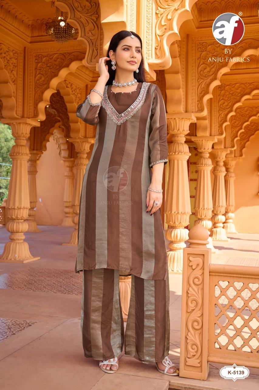 ANJU FABRICS 5139 FANCY CO ORD SET WHOLESALER