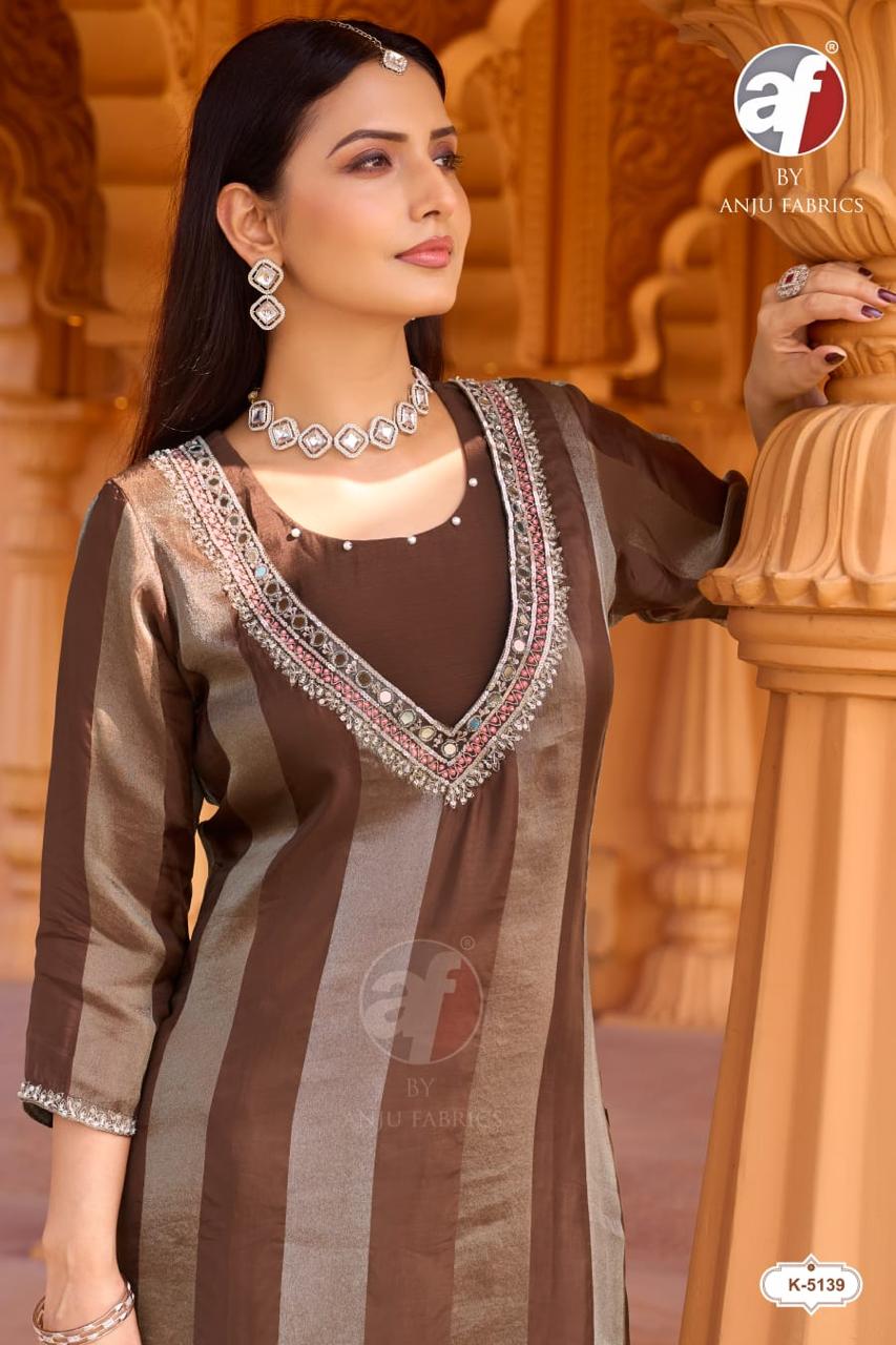 ANJU FABRICS 5139 FANCY CO ORD SET WHOLESALER