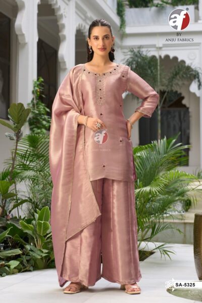 ANJU FABRICS 5325 ZIRAF HANDWORK THREE PIECE SET