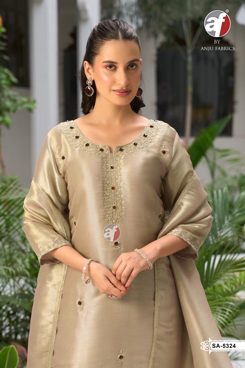 ANJU FABRICS 5325 ZIRAF HANDWORK THREE PIECE SET