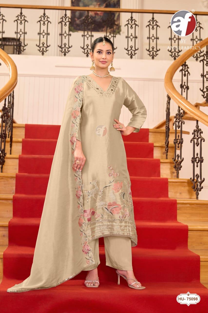 ANJU FABRICS 75100 ZIRAF A LINE THREE PIECE WHOLESALE
