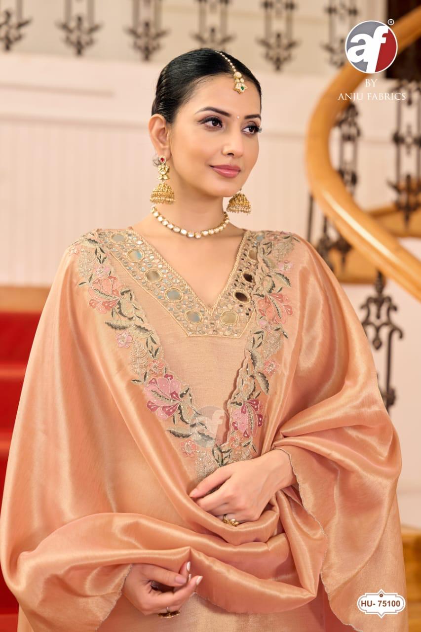 ANJU FABRICS 75100 ZIRAF A LINE THREE PIECE WHOLESALE