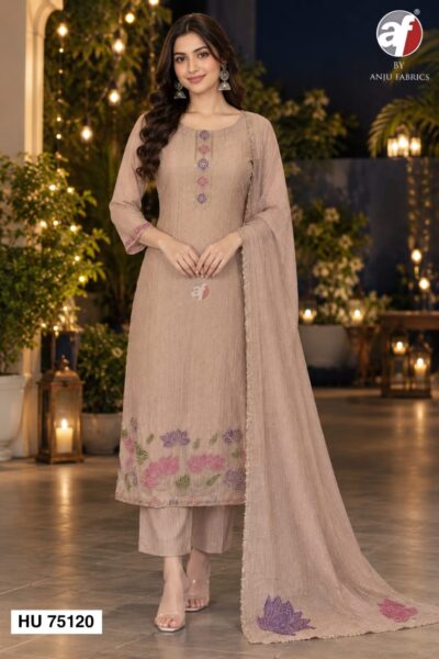 ANJU FABRICS 75121 FANCY THREE PIECE READYMADE KURTI