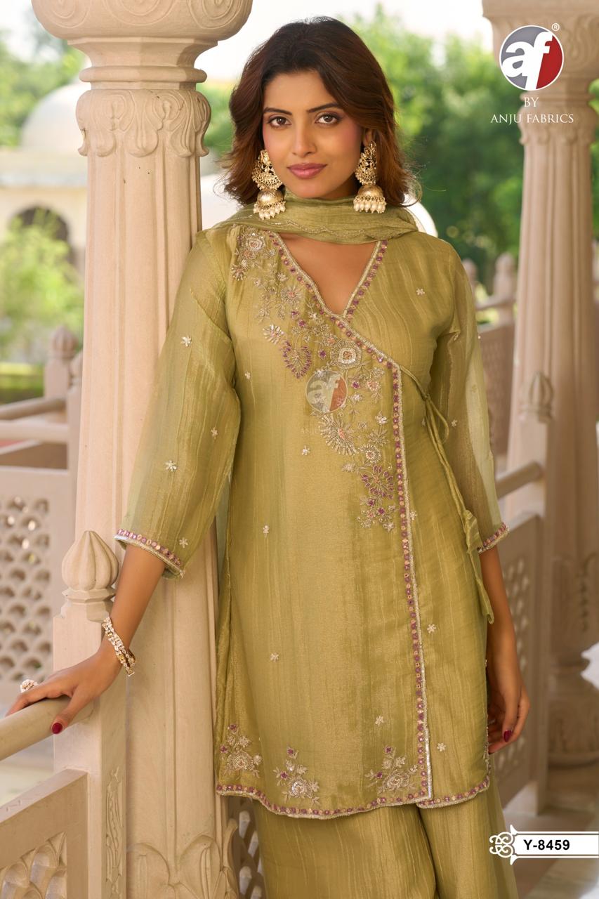 ANJU FABRICS 8459 ANGRAKHA KURTI PALAZZO SET