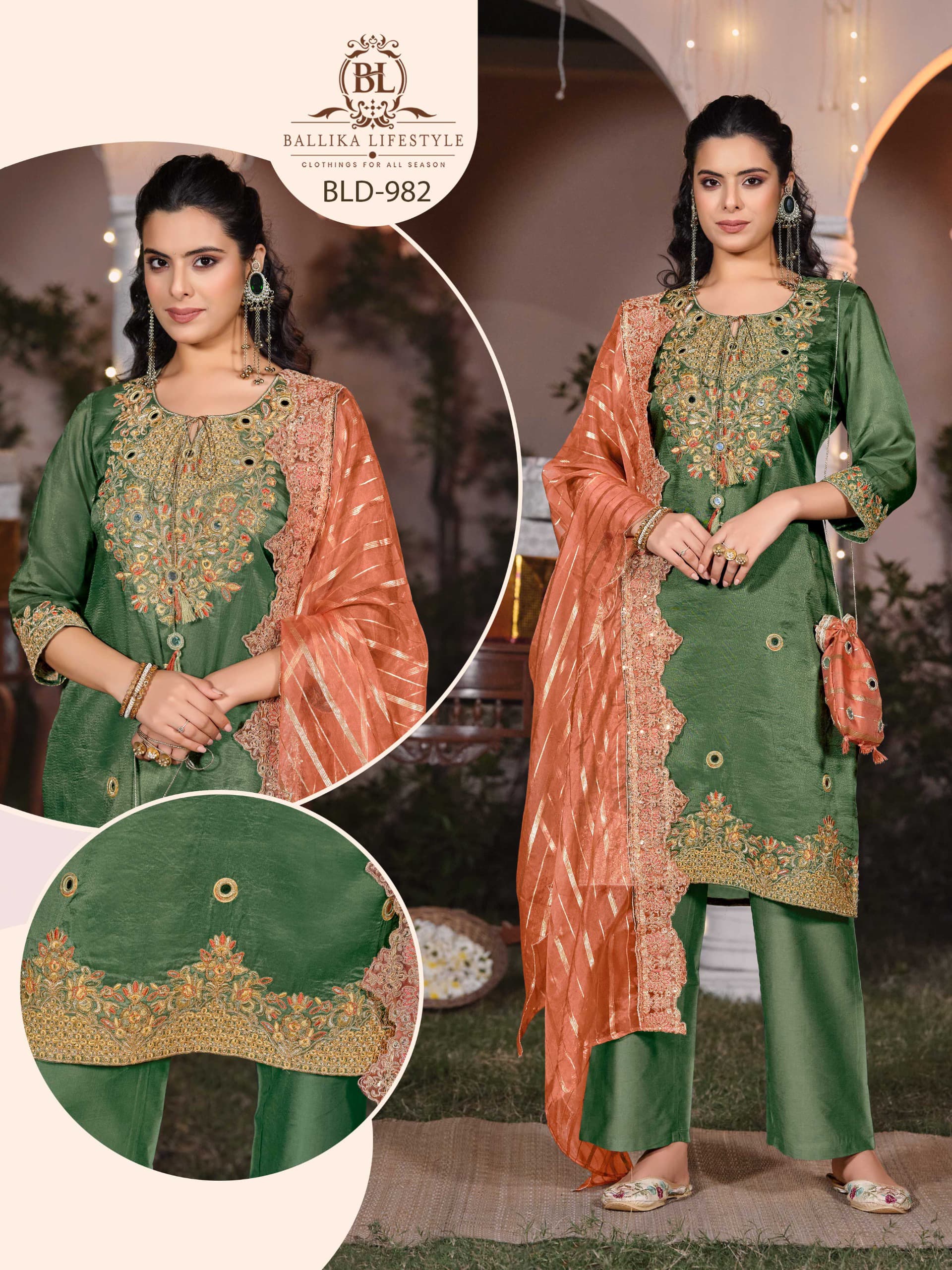 BL PURE ARMANI JACQUARD THREE PIECE SET WHOLESALER
